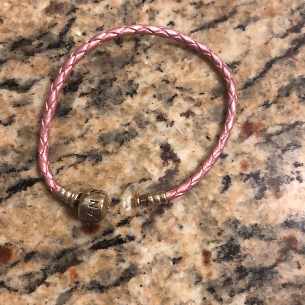 Pandora pink charm bracelet RETIRED